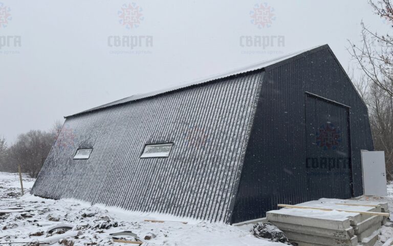 БЫСТРОВОЗВОДИМЫЙ АНГАР, ШАТРОВЫЙ КАРКАС 12Х12